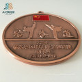 Supply Customize Logo Alloy Casting Metal Taekwondo Medals with Ribbon